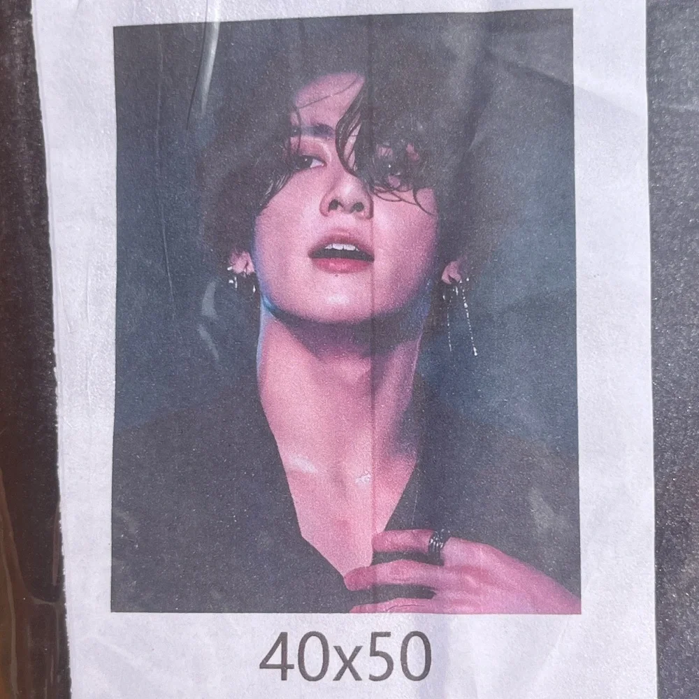 NEW NIP Jungkook BTS Boyband Vocalist 40 x 50 Soft Plush Throw Blanket Decor
